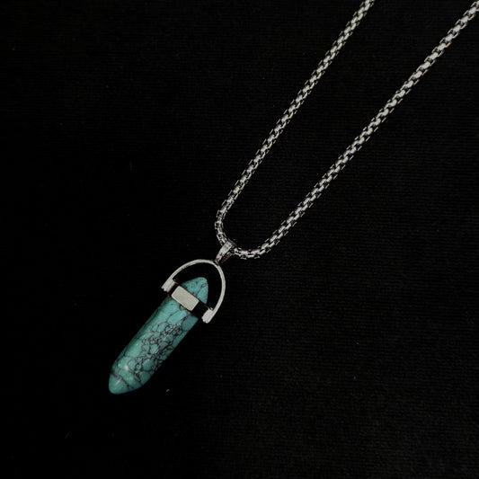 Aura Stone Locket Blue