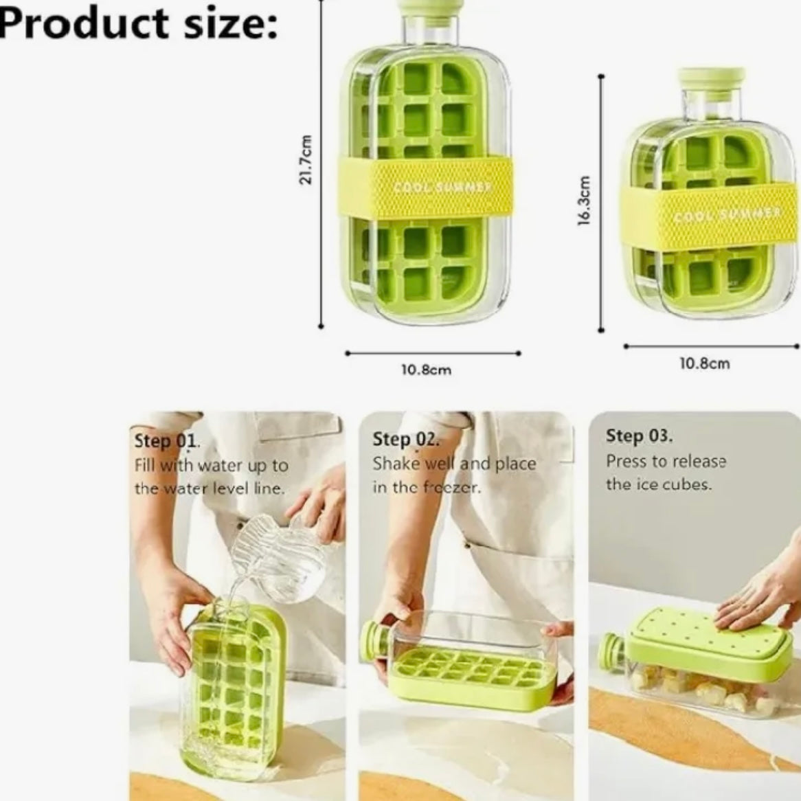 Mold Iced Water Bottle